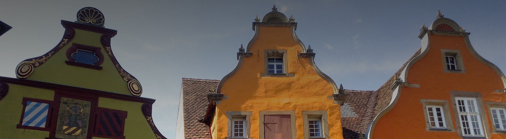 Gabled old town houses