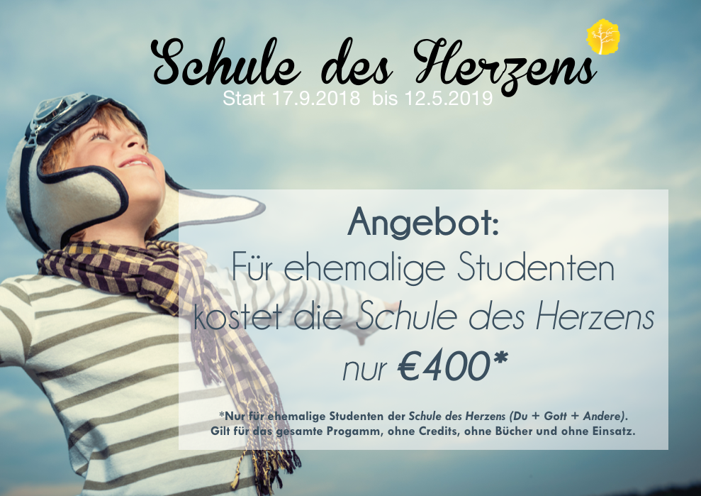 Schule des Herzens: Angebot für ehemalige Studenten – nur €400